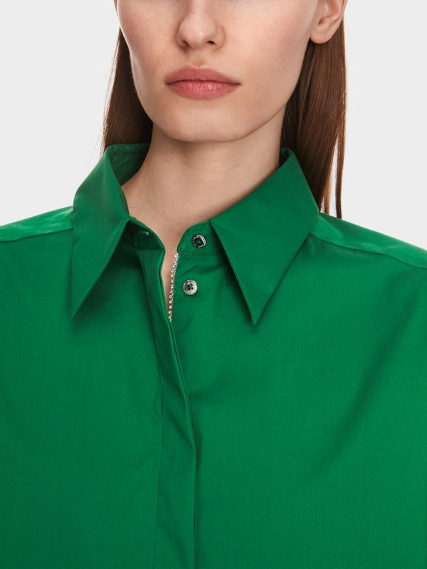 Stretch cotton shirt blouse