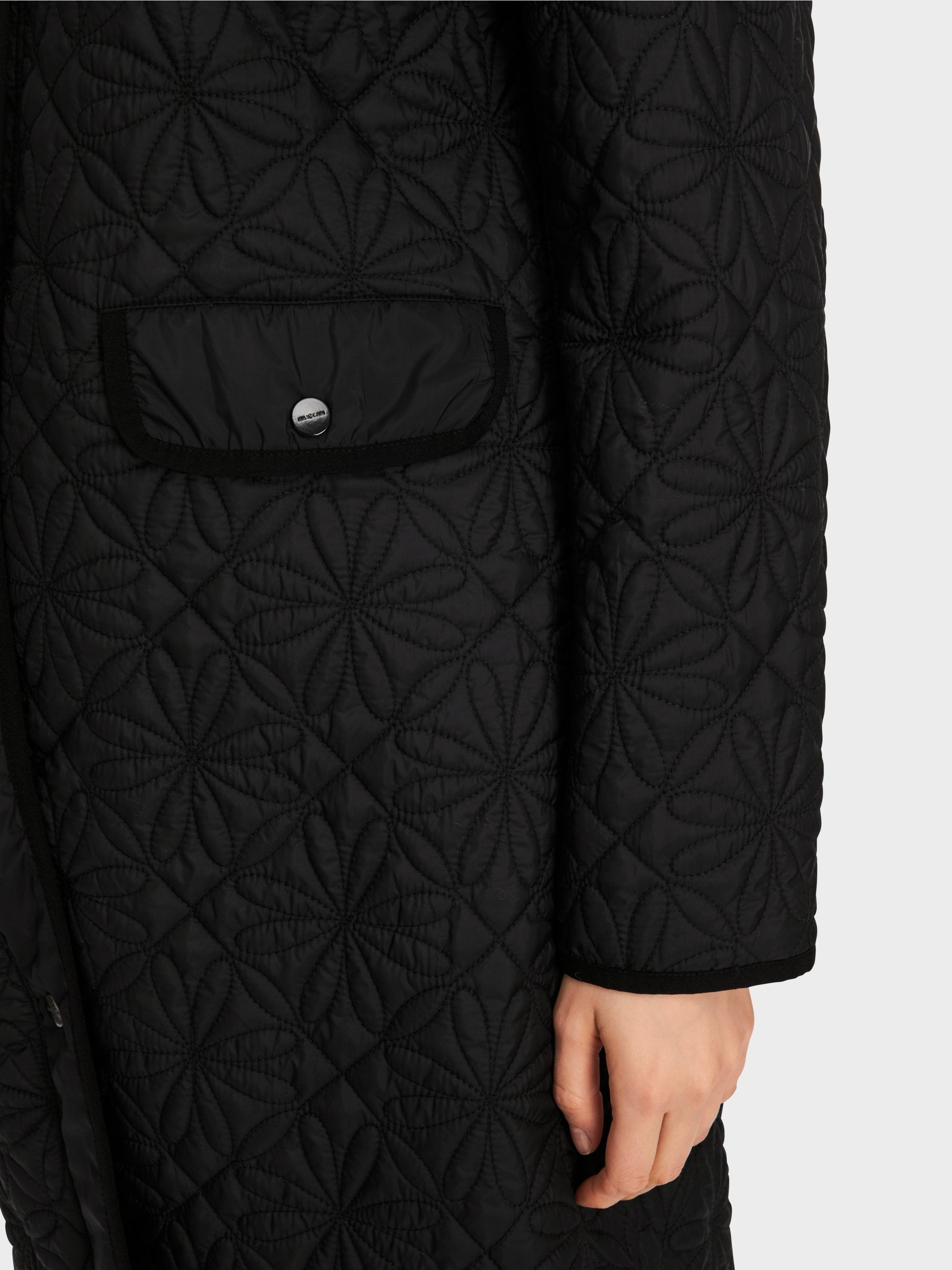 Navy Quilted Coat
