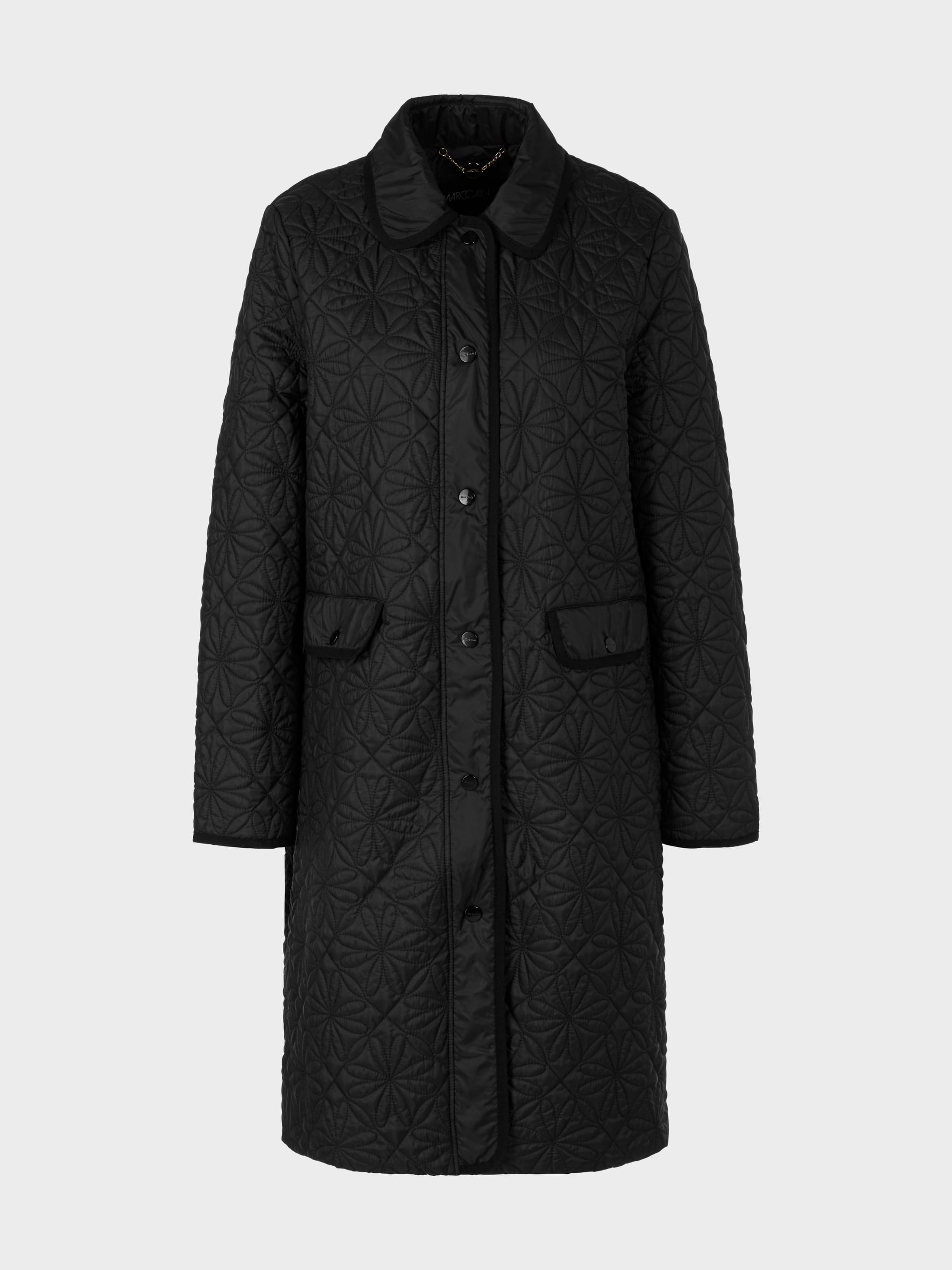 Navy Quilted Coat