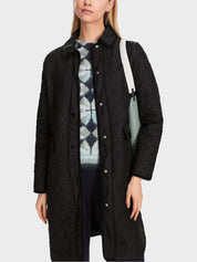 Navy Quilted Coat