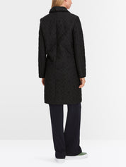 Navy Quilted Coat