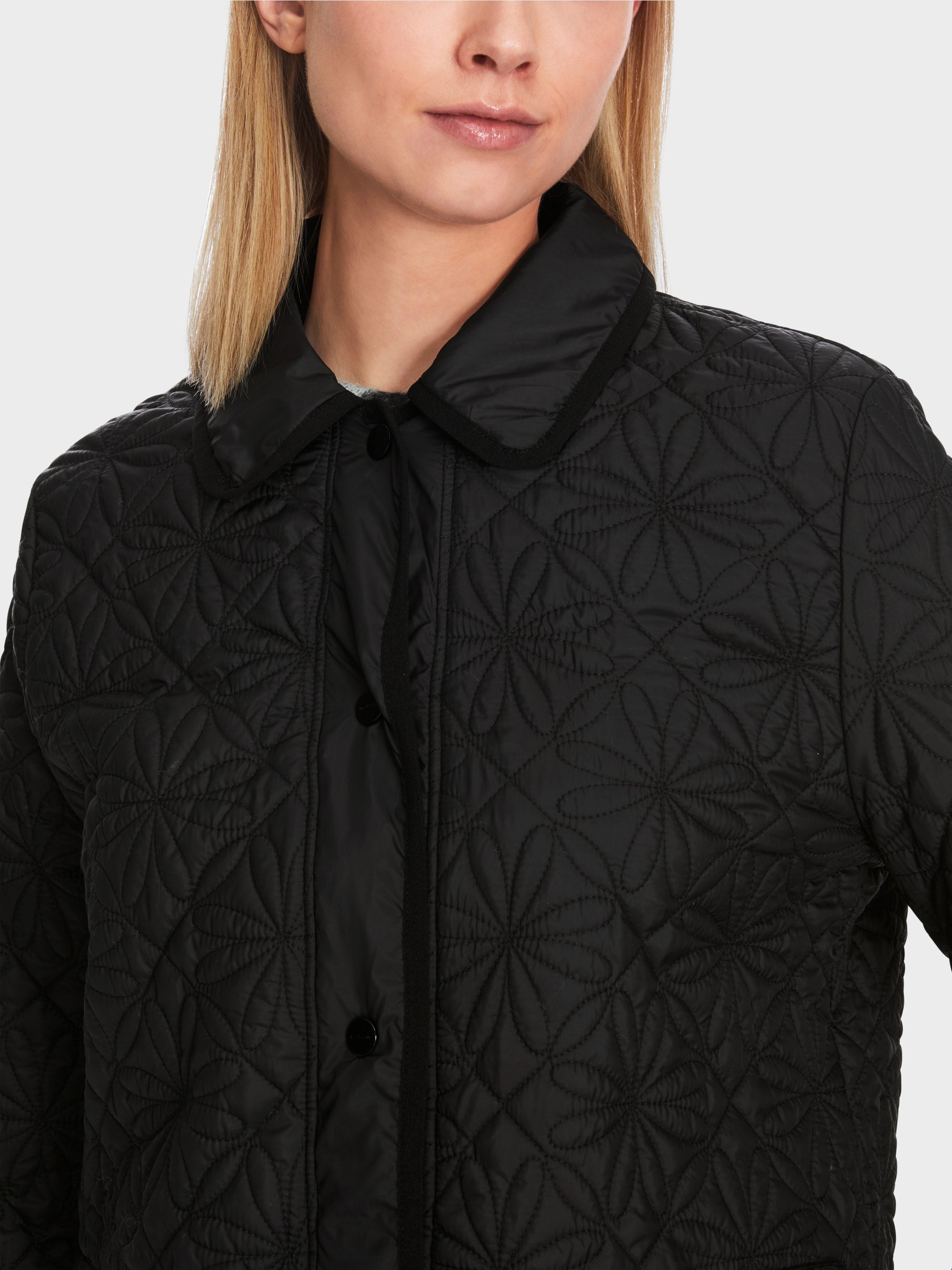 Navy Quilted Coat