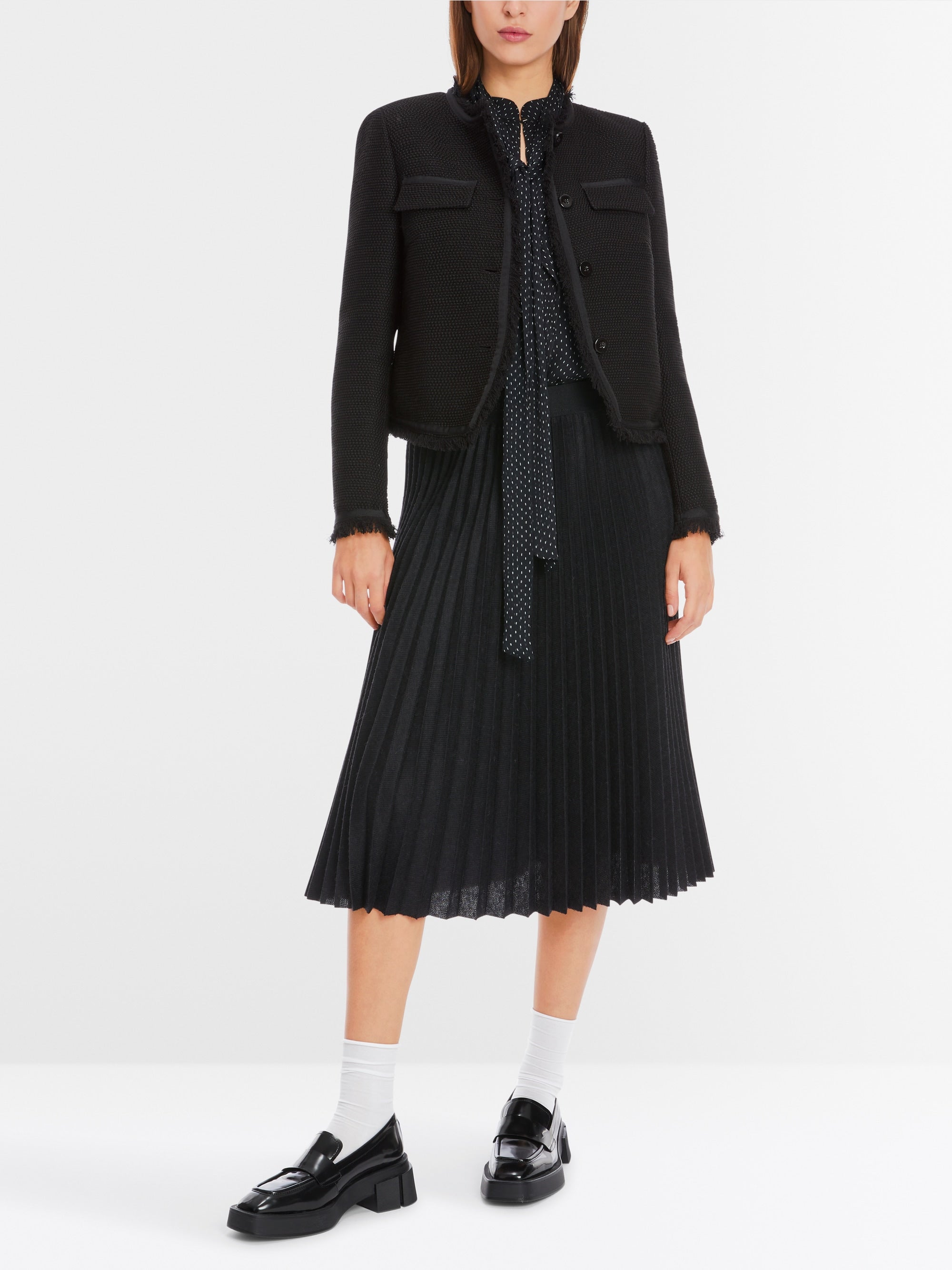 Black Collarless Jacket