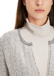 Grey Knitted Cardigan