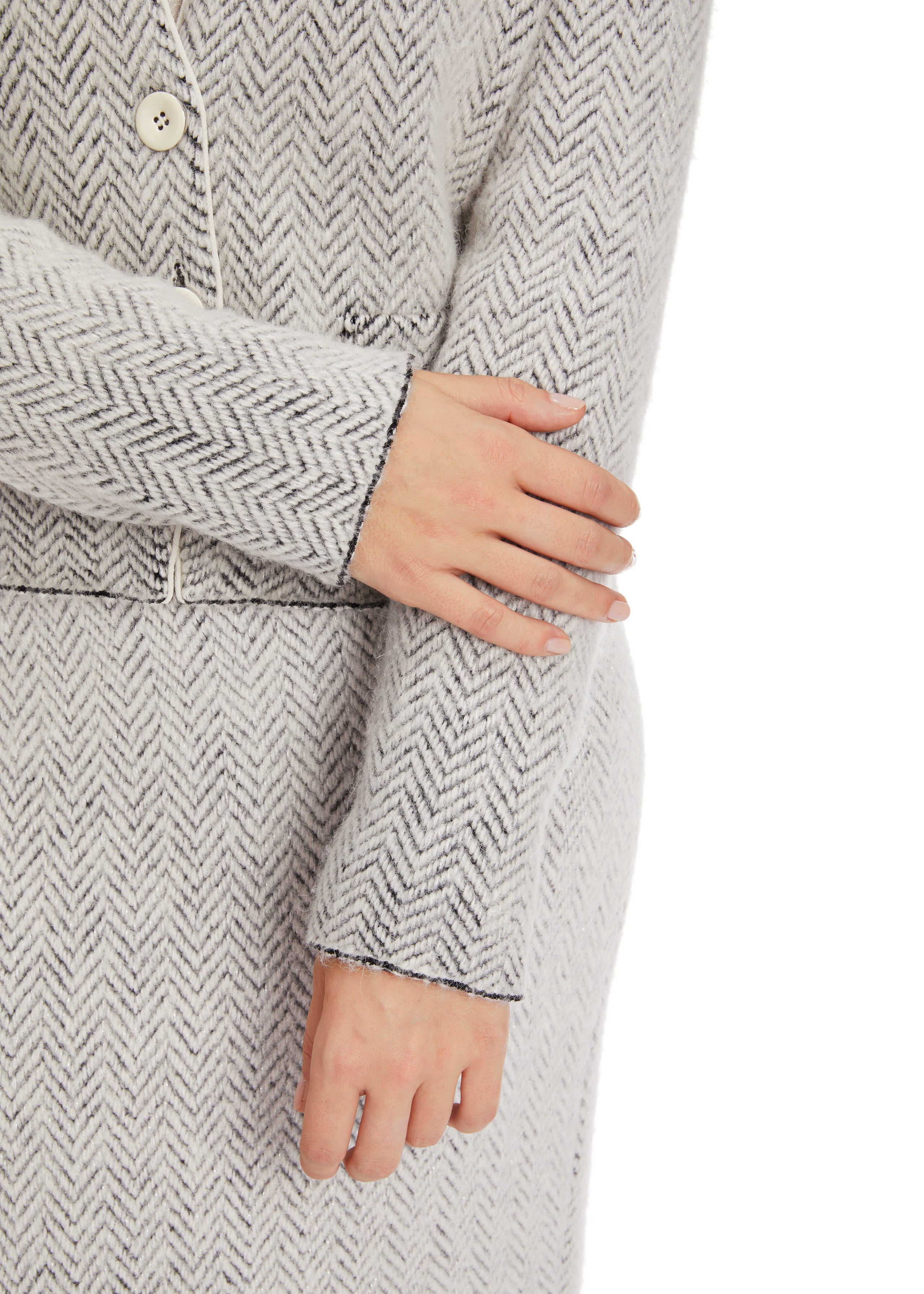 Grey Knitted Cardigan