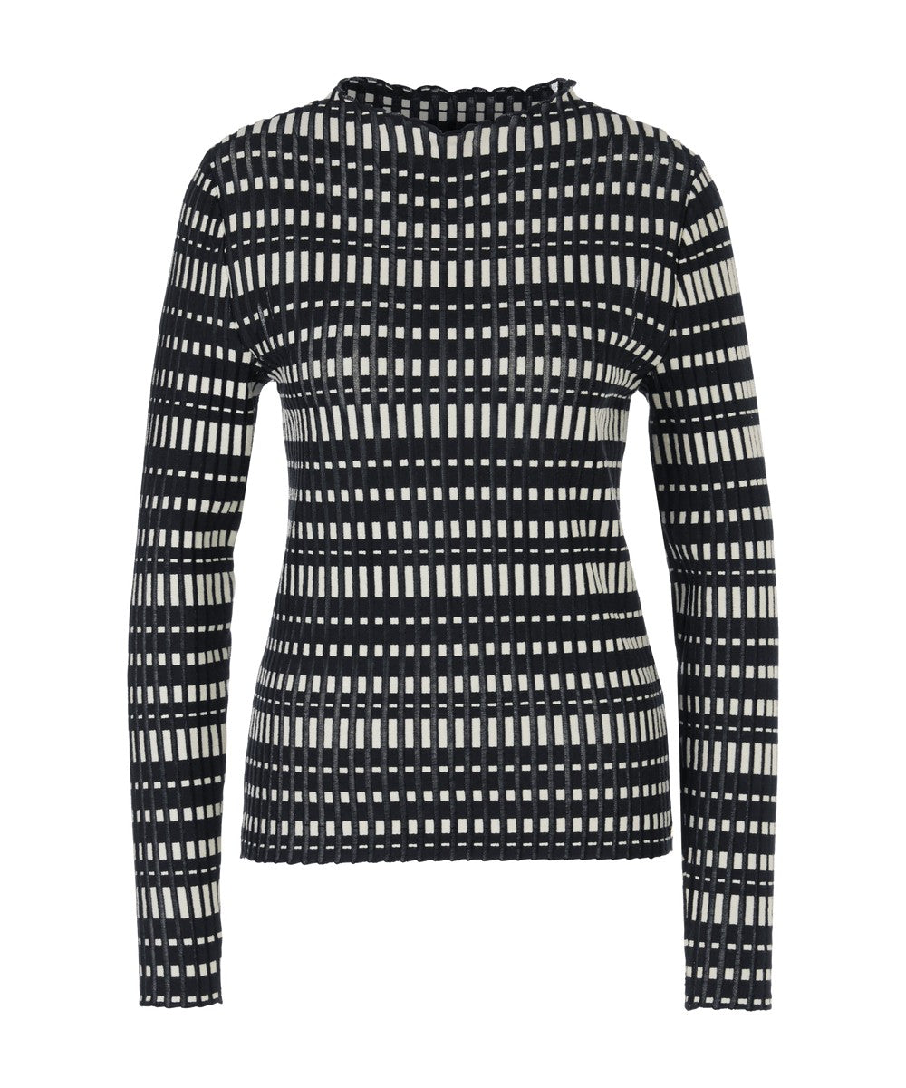 Marc Cain Sweater Striped Midnight Blue
