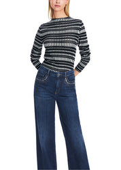 Midnight Blue Striped Sweater