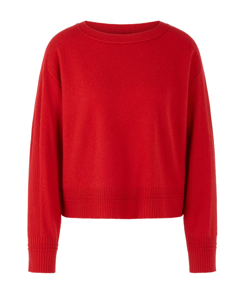 Marc Cain Sweater Cranberry Wool and Cashmere