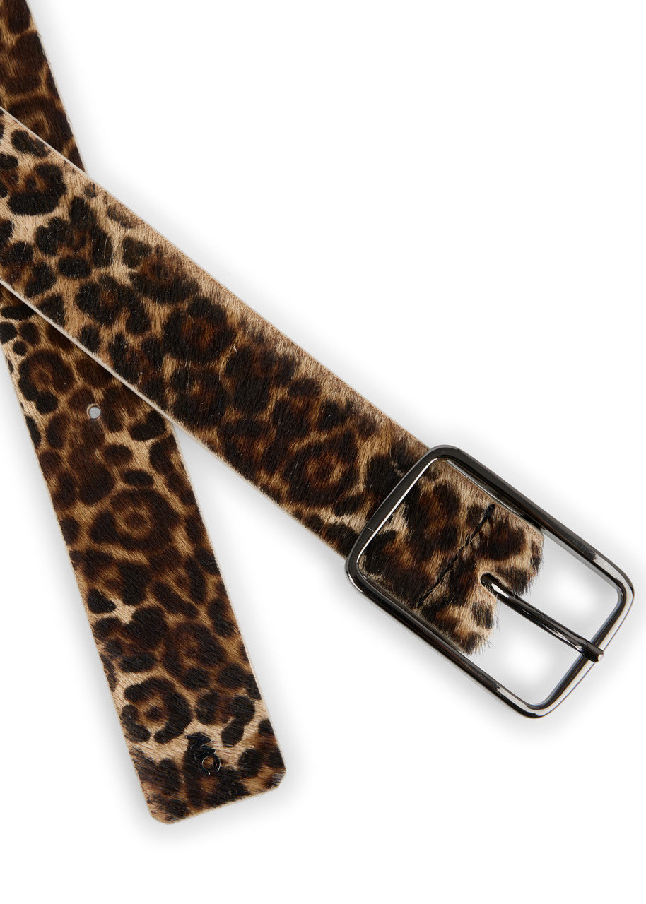 Belt Brown Leopard Print