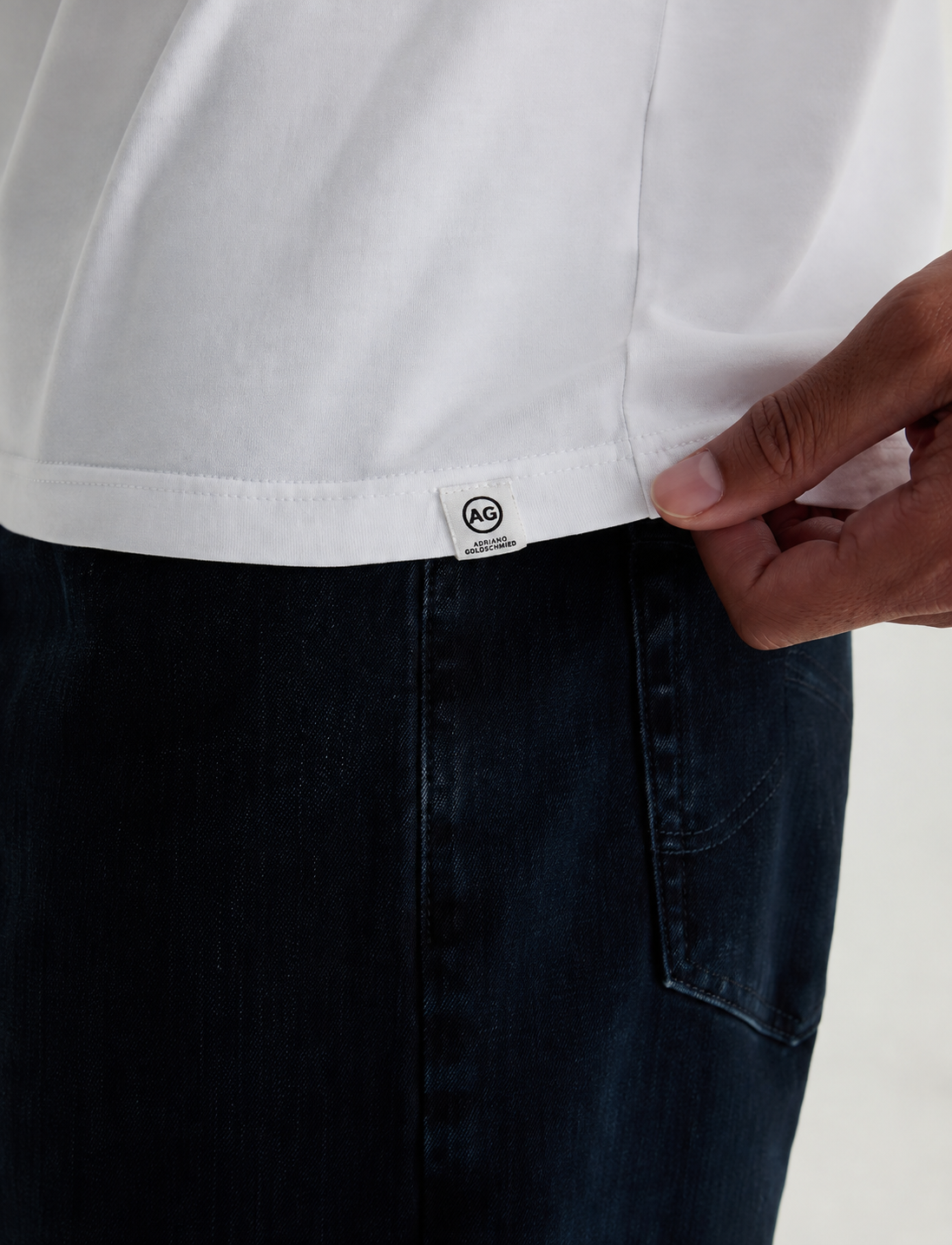 AG Jeans Menswear Bryce Crew True White