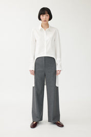 Cill White Longline Shirt