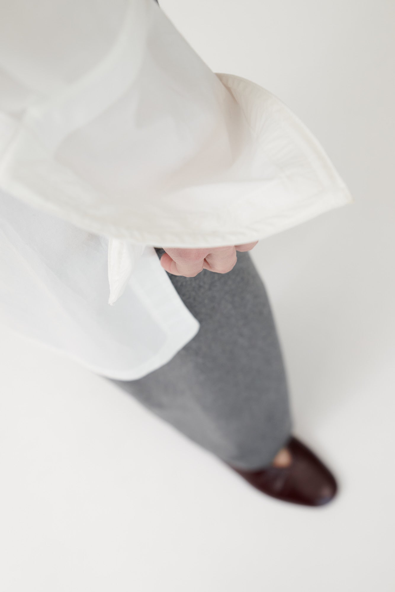 Cill White Longline Shirt