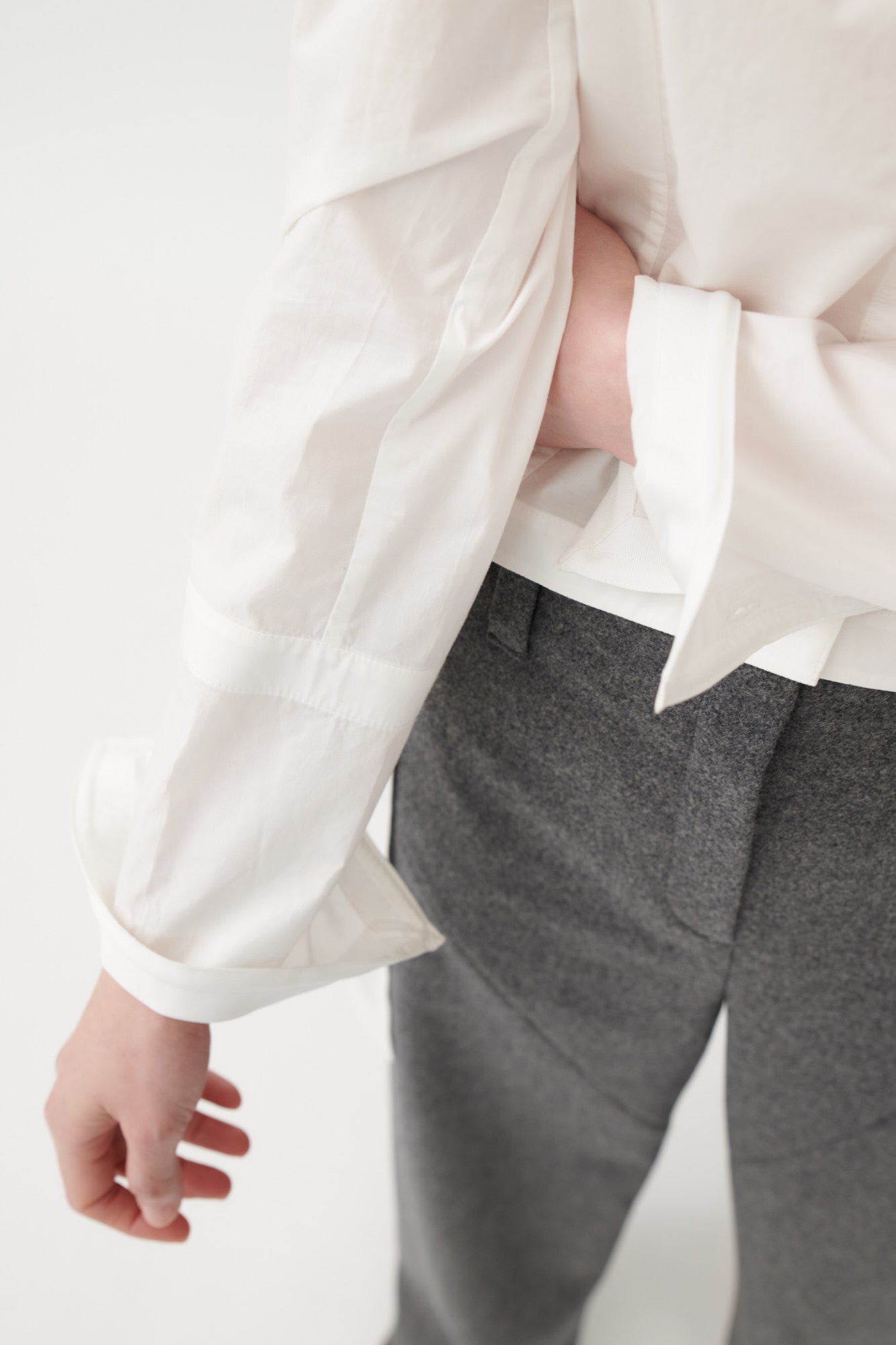 Cill White Longline Shirt