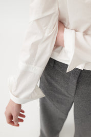 Cill White Longline Shirt