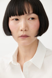 Cill White Longline Shirt