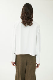 Casio White Cotton L/S Shirt