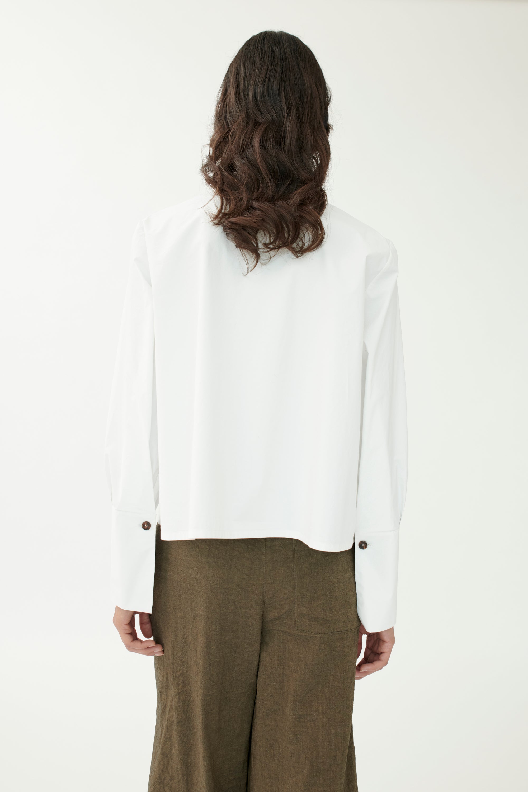 Casio White Cotton L/S Shirt