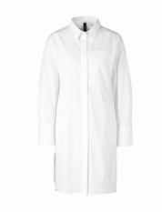 Long-Sleeve Shirtdress Or Oversize Top White