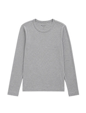 Julia Long-Sleeve Top Heather Grey