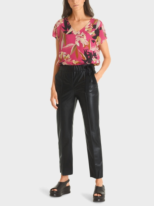 Pants in Faux Nappa Leather