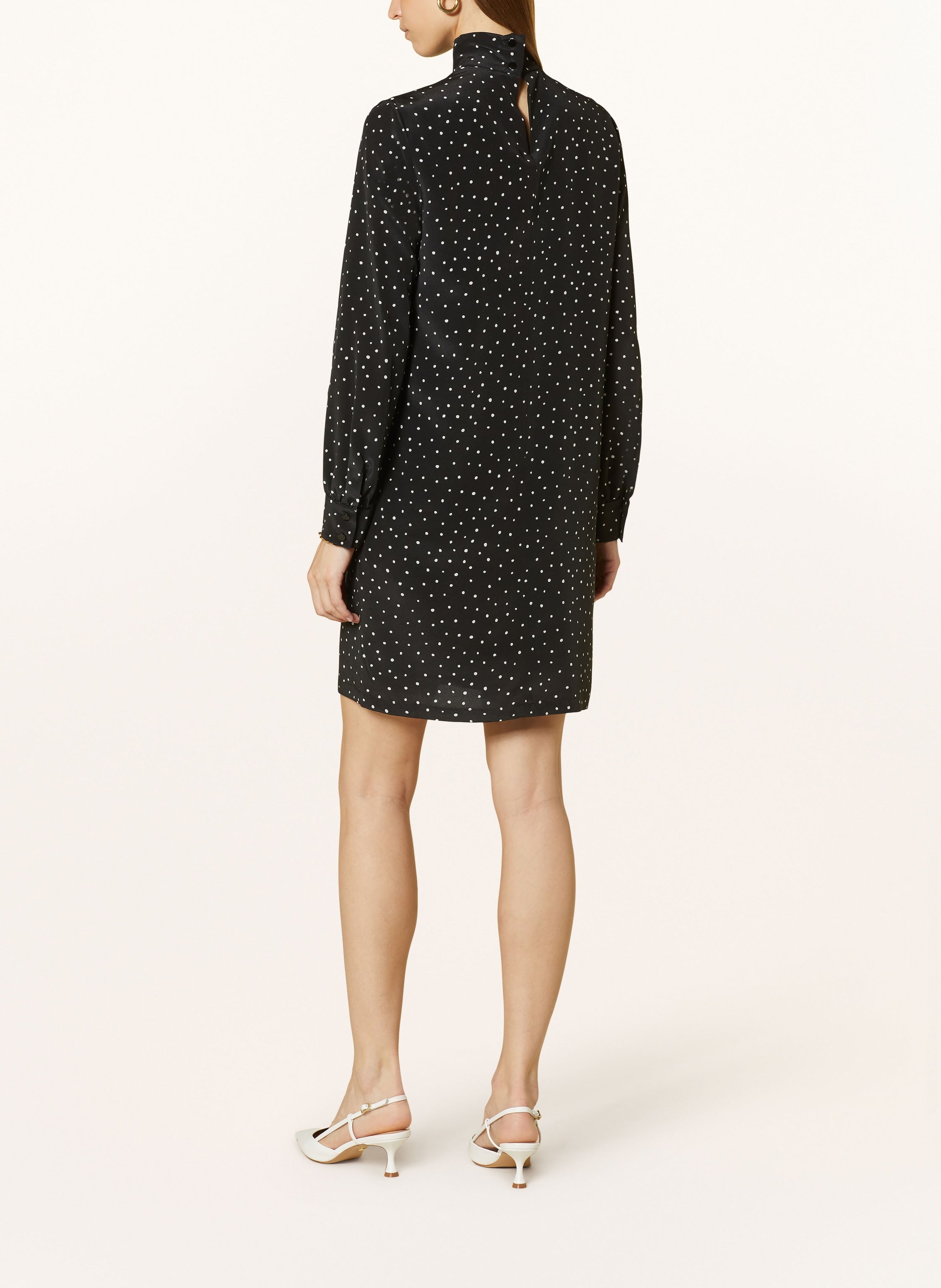Visir printed silk turtleneck dress