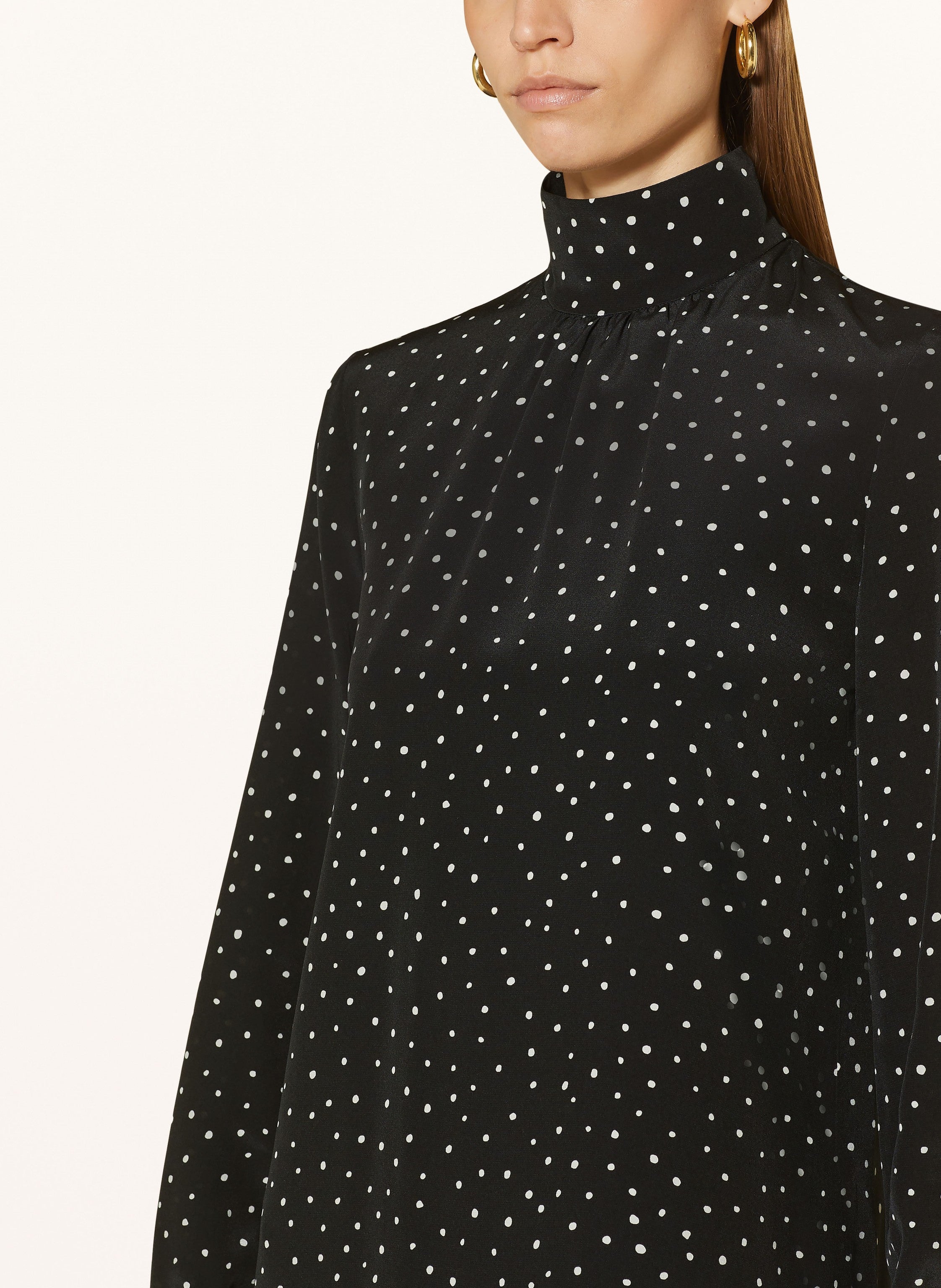 Visir printed silk turtleneck dress