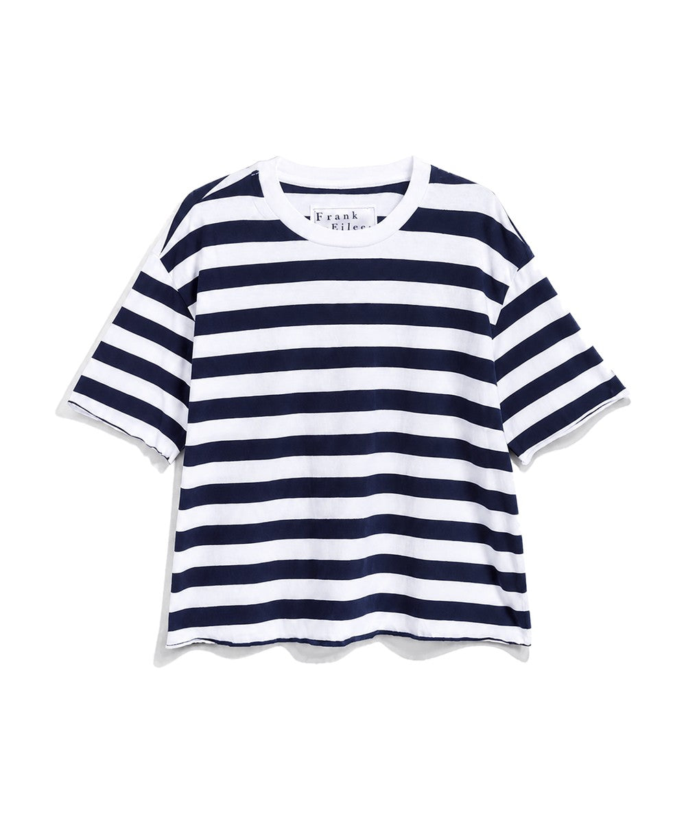 Frank & Eileen Perry NYC Crewneck Tee Nautical Stripe