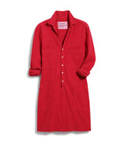 Frank & Eileen Southern Long-Sleeve Playsuit Dress Red