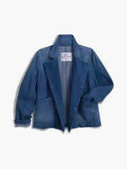 Frank & Eileen Mini Belfast Cropped English Peacoat Washed Blue
