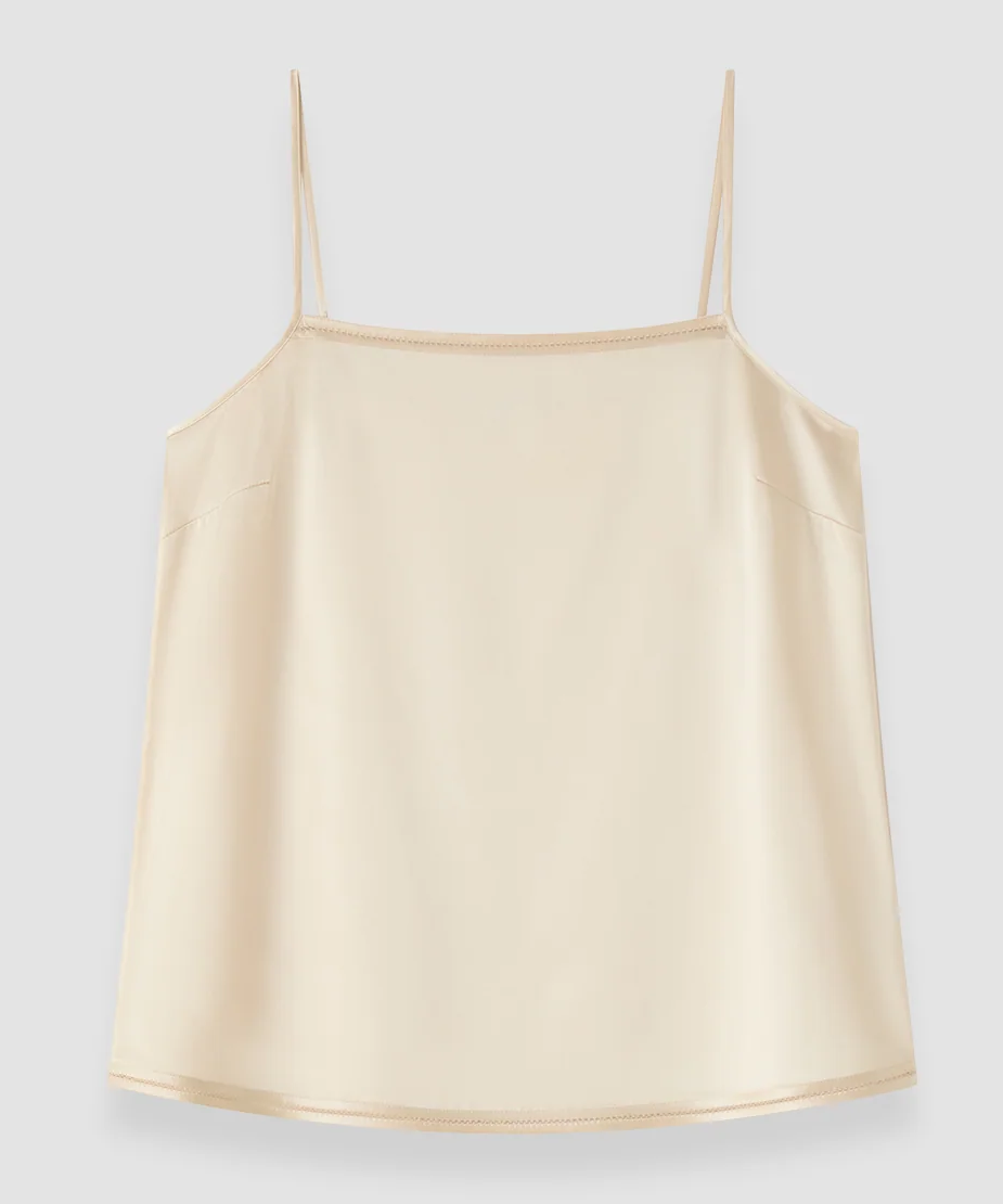 JOSEPH Gaia Silk Satin Camisole Ivory