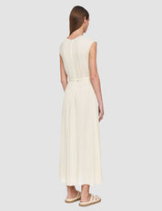 Garnier Pleat Jacquard Dress Seashell