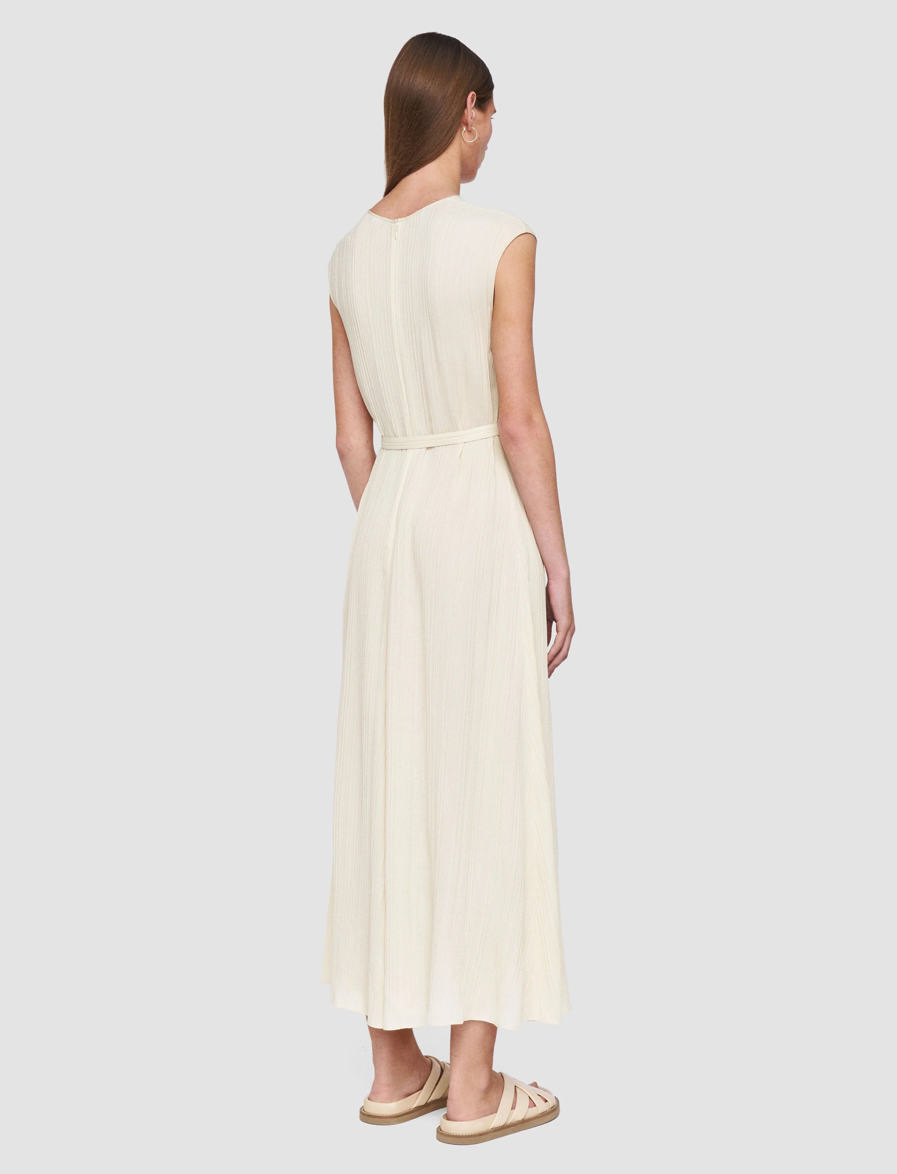 Garnier Pleat Jacquard Dress Seashell