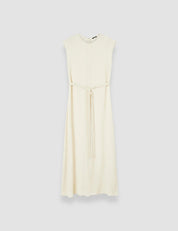 Garnier Pleat Jacquard Dress Seashell