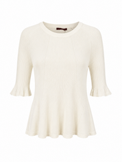 High Everyday Couture Energy Off White Knitted Top