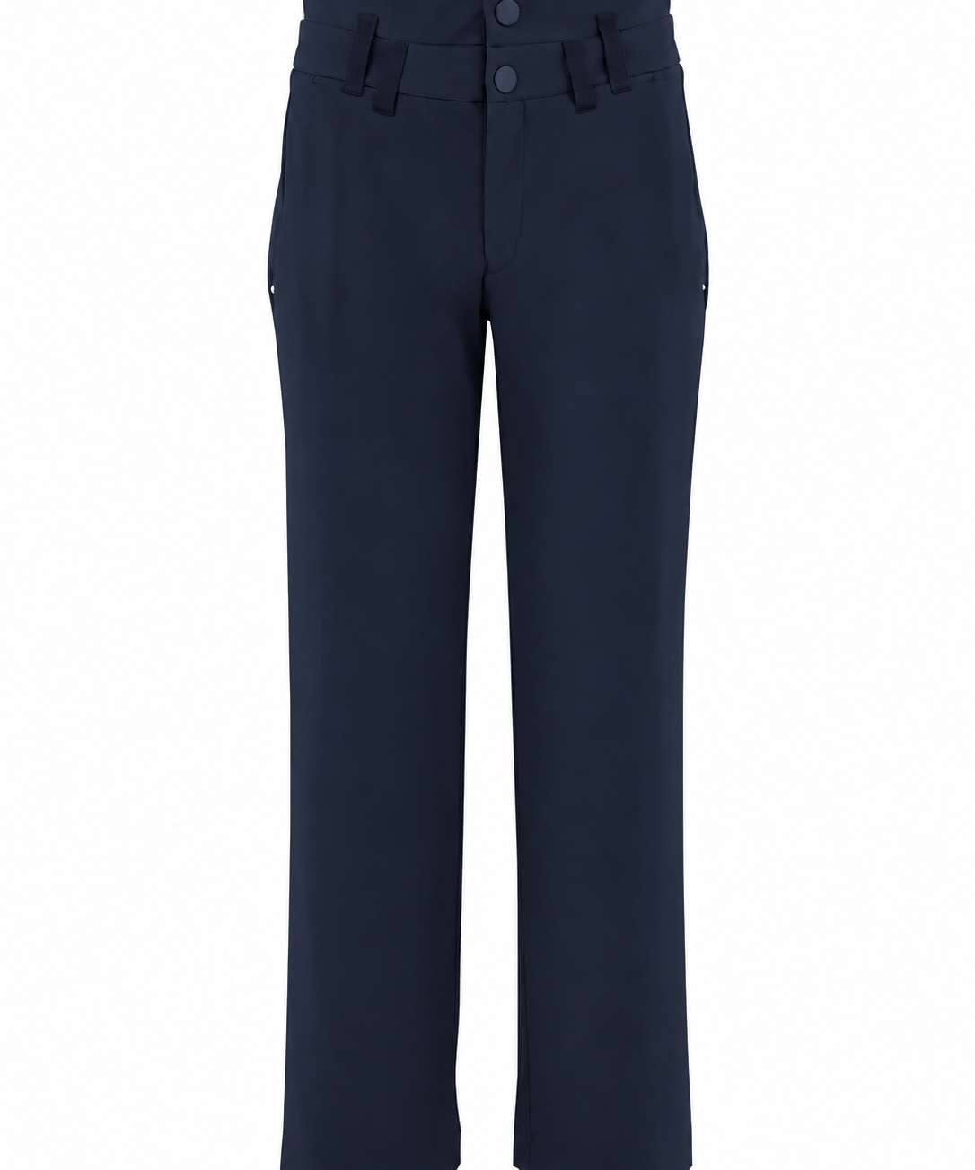 High Everyday Couture Eye Navy straight-Leg Pants with Double Waistband