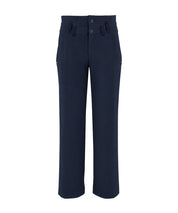 High Everyday Couture Eye Navy straight-Leg Pants with Double Waistband