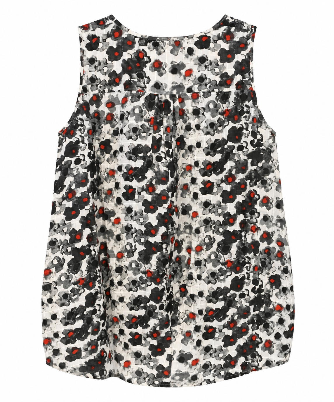 High Everyday Couture Listen Sleeveless Print Top