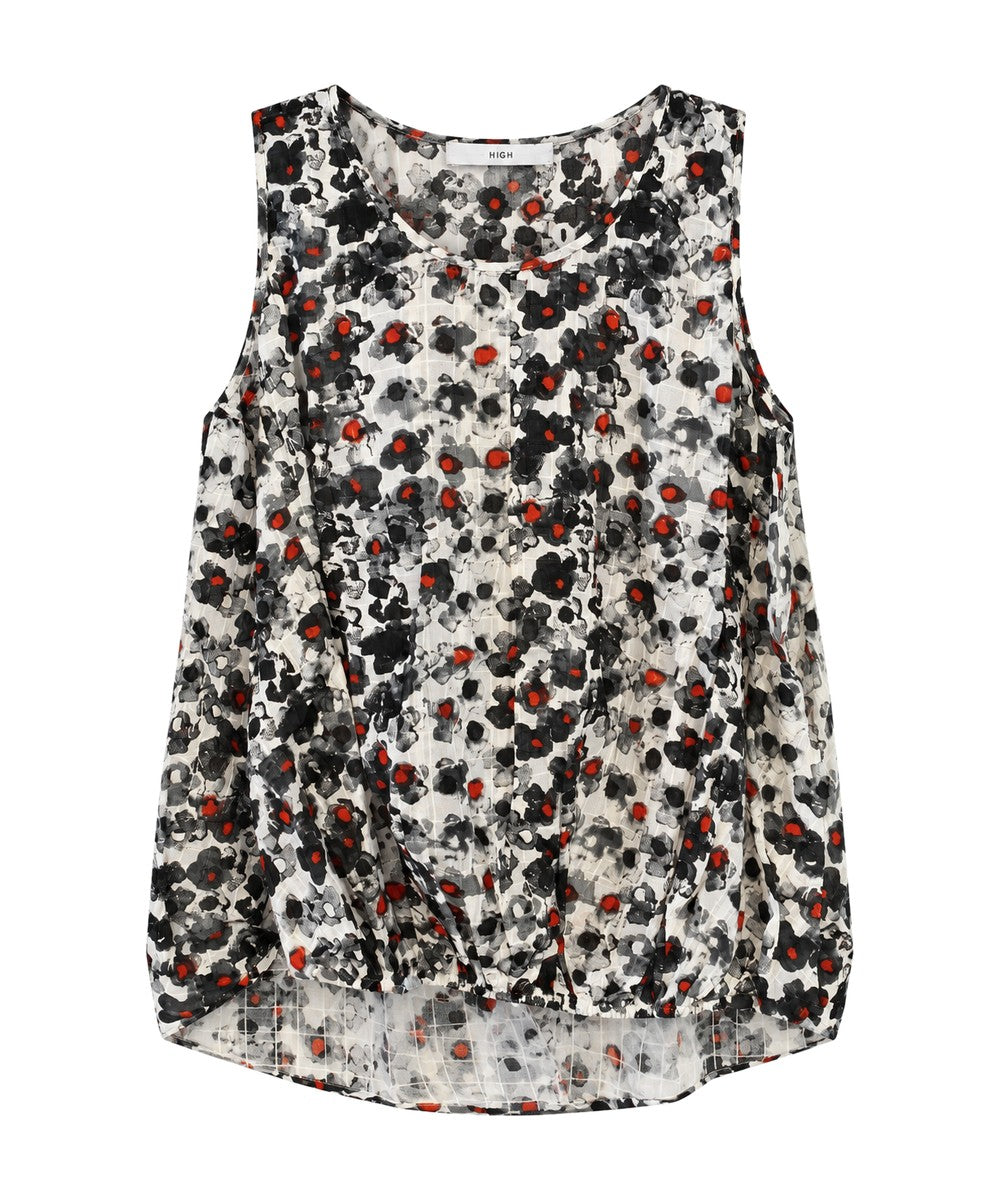 High Everyday Couture Listen Sleeveless Print Top