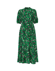 Nella Dress in Green Print