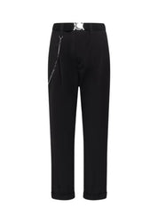 Courage Black Cropped Pleated Pant