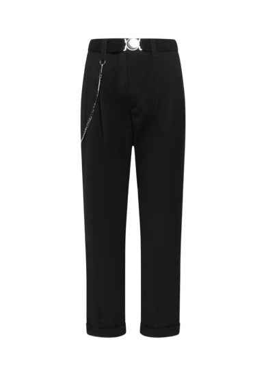 Courage Black Cropped Pleated Pant