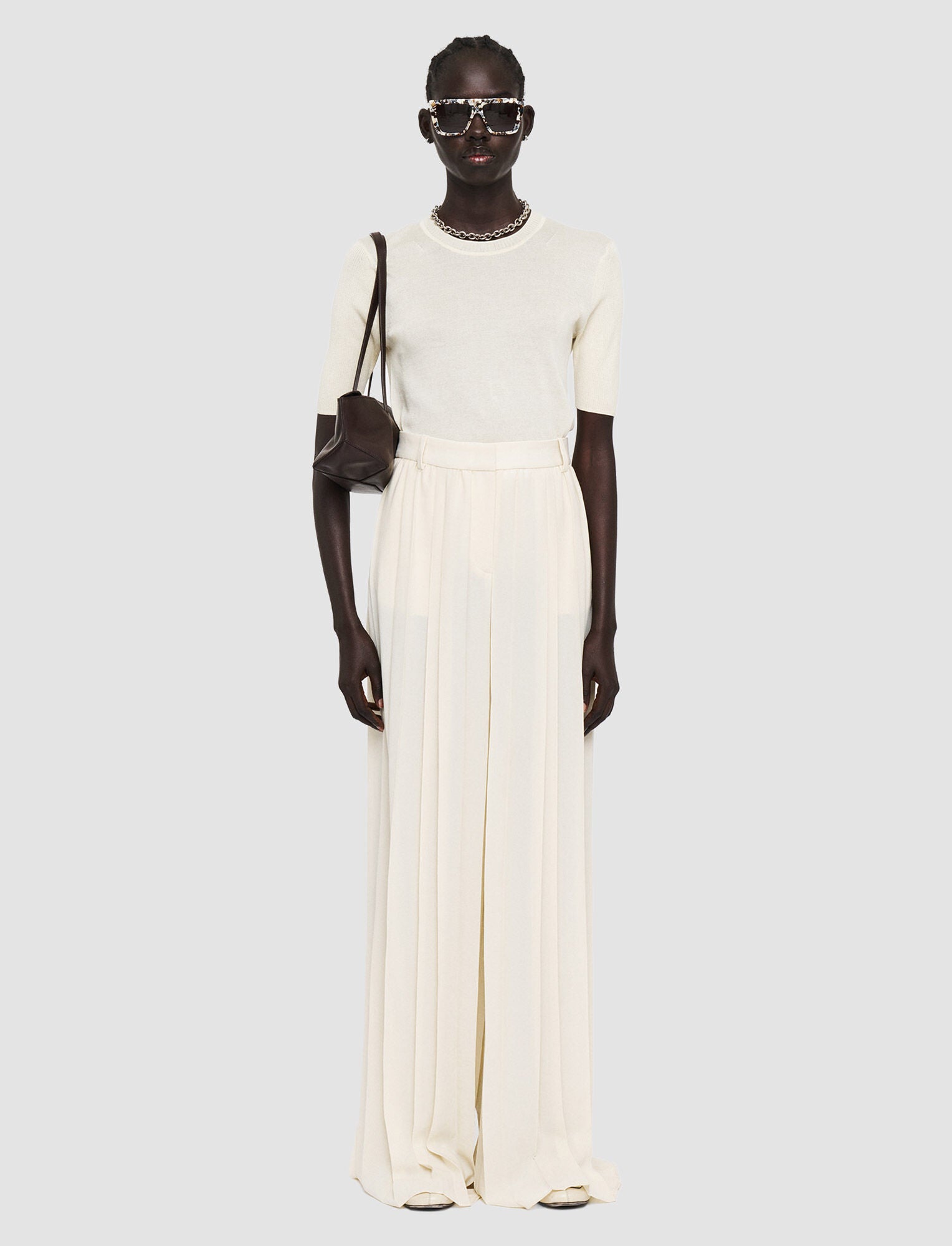 Airy Plissé Tibre Trousers