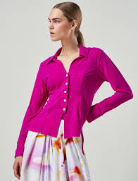 Behave Fuschia Fitted Shirt
