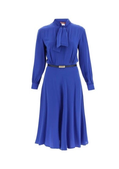 Revere Blue Silk Dress