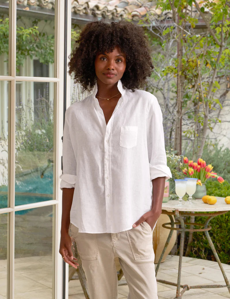 Eileen Linen Shirt  White