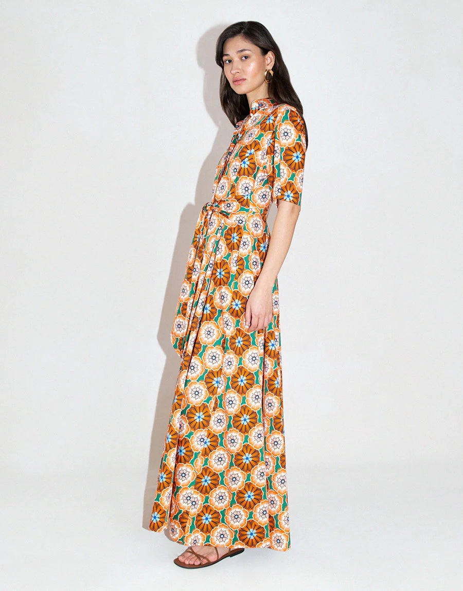 Posie  Flower Pop Orange  Dress