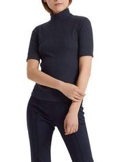 Stand up collar short sleeve