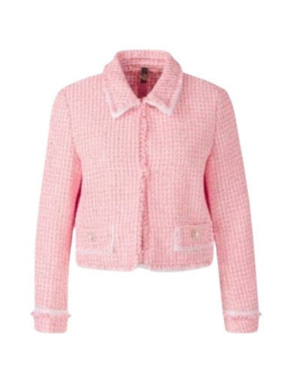 Short Jacket in Boucle Pink