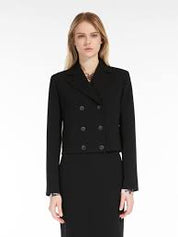 Accaio Cady Cropped Jacket Black