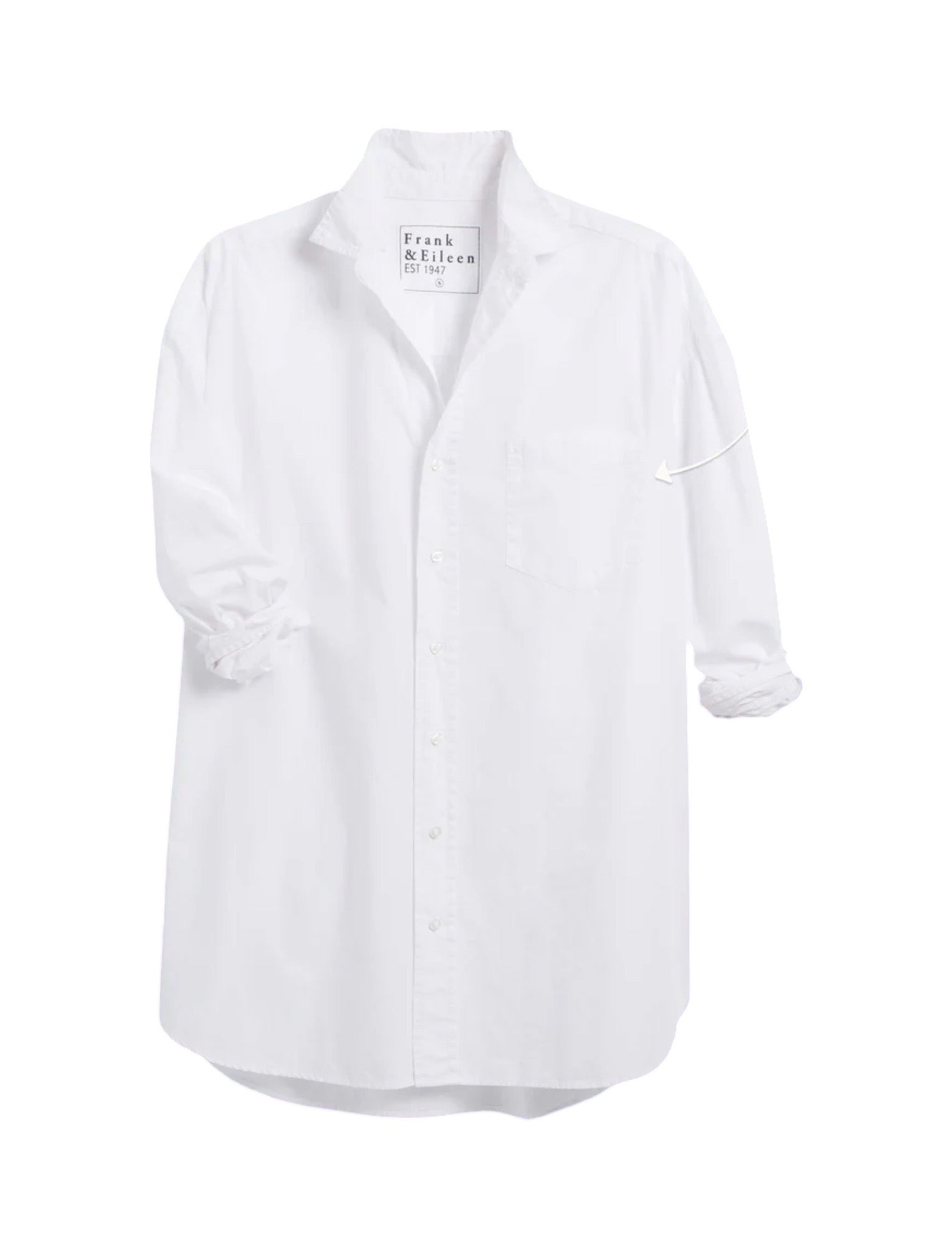 Shirley Oversized Button-Up Shirt White